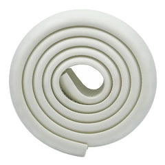 M2cbridge corner bumper on a white desk edge provides soft protection for toddlers.