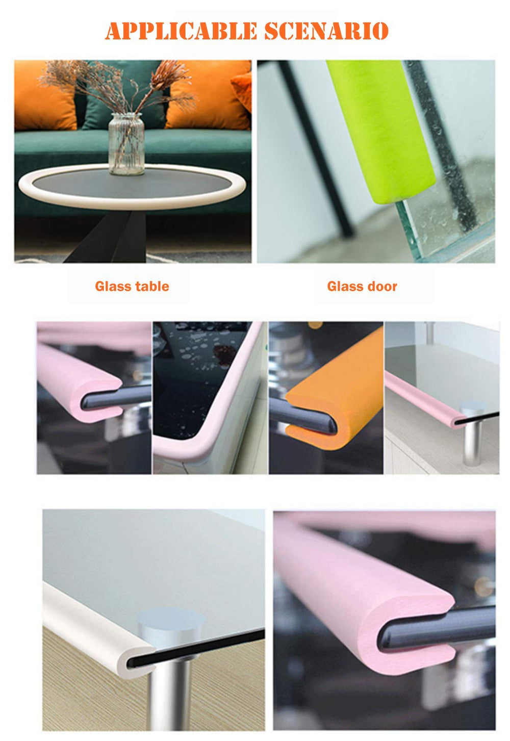 M2cbridge glass table corner pad reduces injury risk.