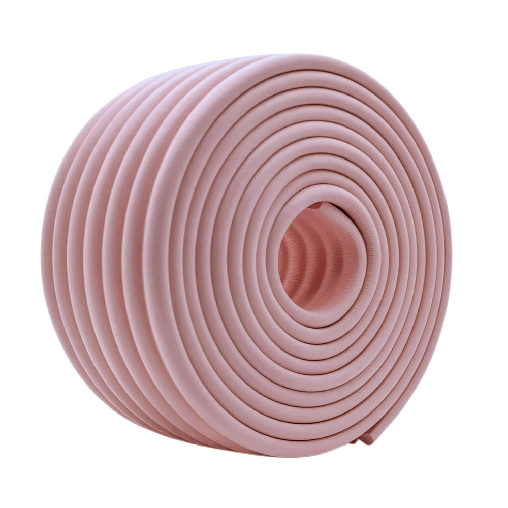 M2cbridge pink edge guard on a table edge for safer playtime