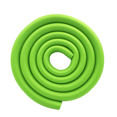 M2cbridge U shape edge protector on a glass table corner for child safety.