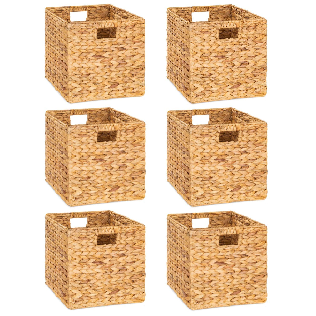 M4DECOR water hyacinth basket on shelf for tidy toy and book storage