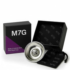 M7G Silver Nursing Cups offer gentle comfort against sore nipples under clothing.