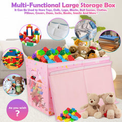 Mabahoo adjustable dividers create compartments for books, plushies, or clothes.
