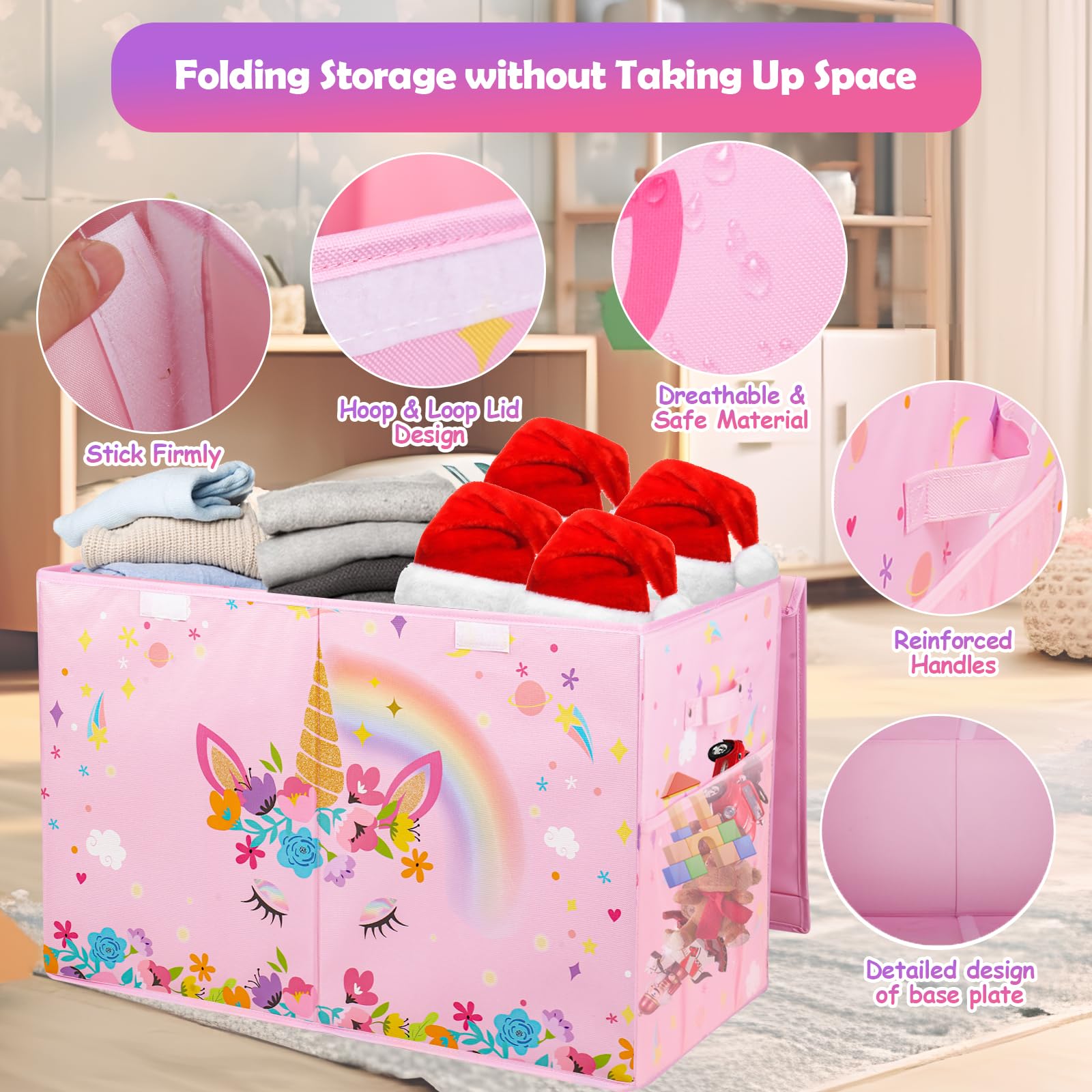 Mabahoo collapsible design folds flat for easy storage when not in use.