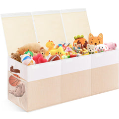 Mabahoo extra-large toy chest lid view demonstrates easy access and dust-free storage.