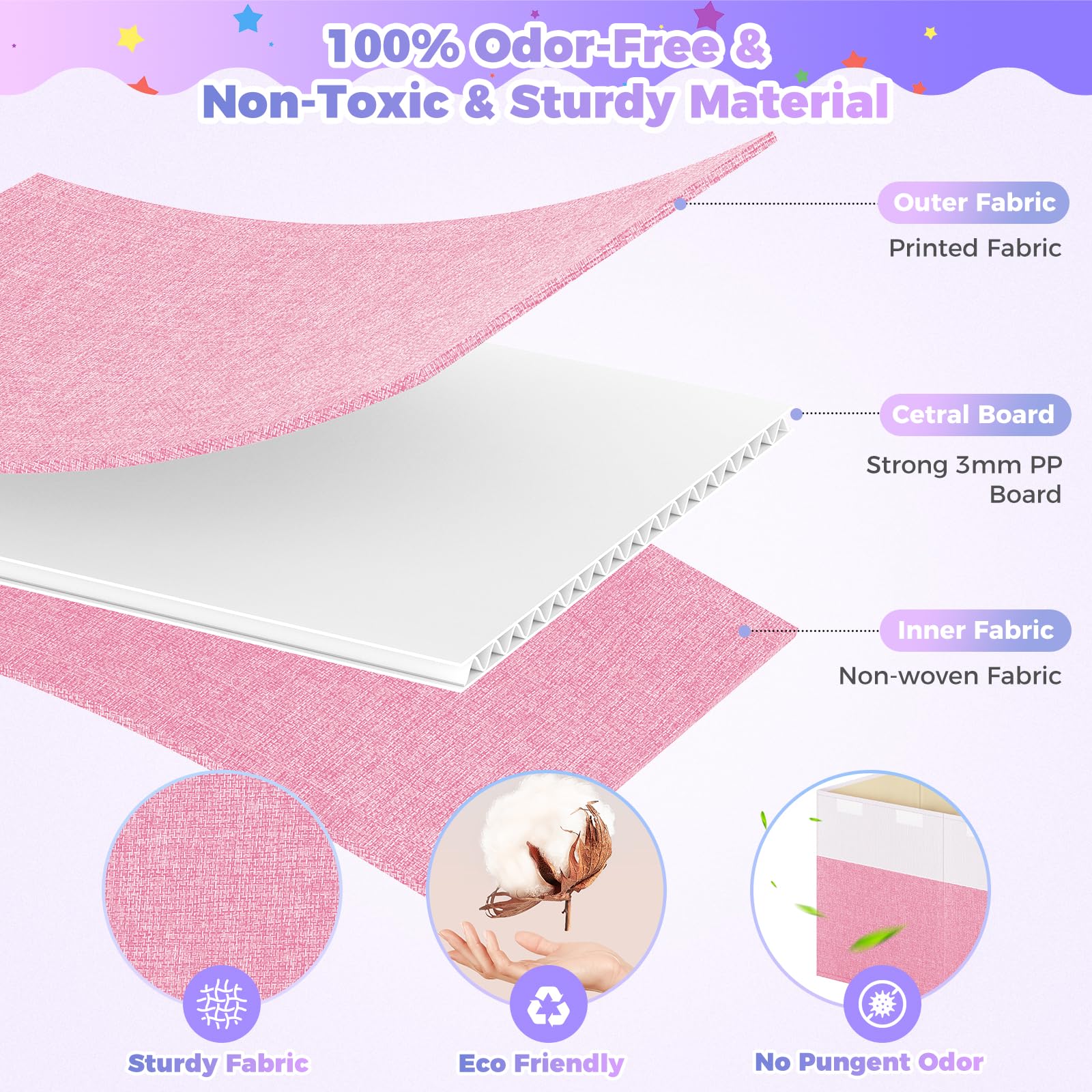 Mabahoo side mesh pockets store small accessories and toys for quick access.