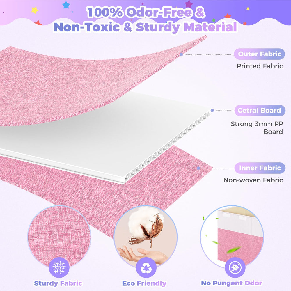 Mabahoo side mesh pockets store small accessories and toys for quick access.