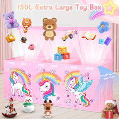 Mabahoo sturdy oxford fabric toy chest with reinforced bottom for heavy loads.