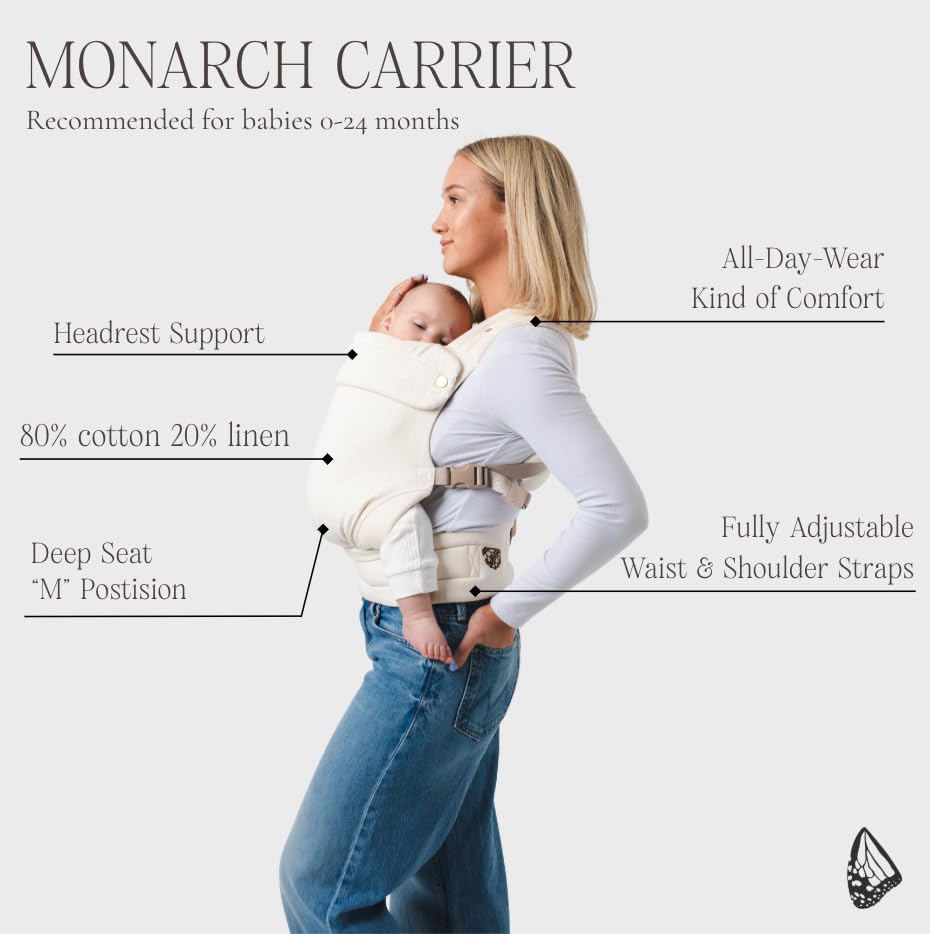 MABĒ Monarch ivory front-facing-out view supports early bonding.