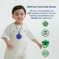 MaberryTech Direct chew necklace with spider toy pack offers a safe sensory outlet