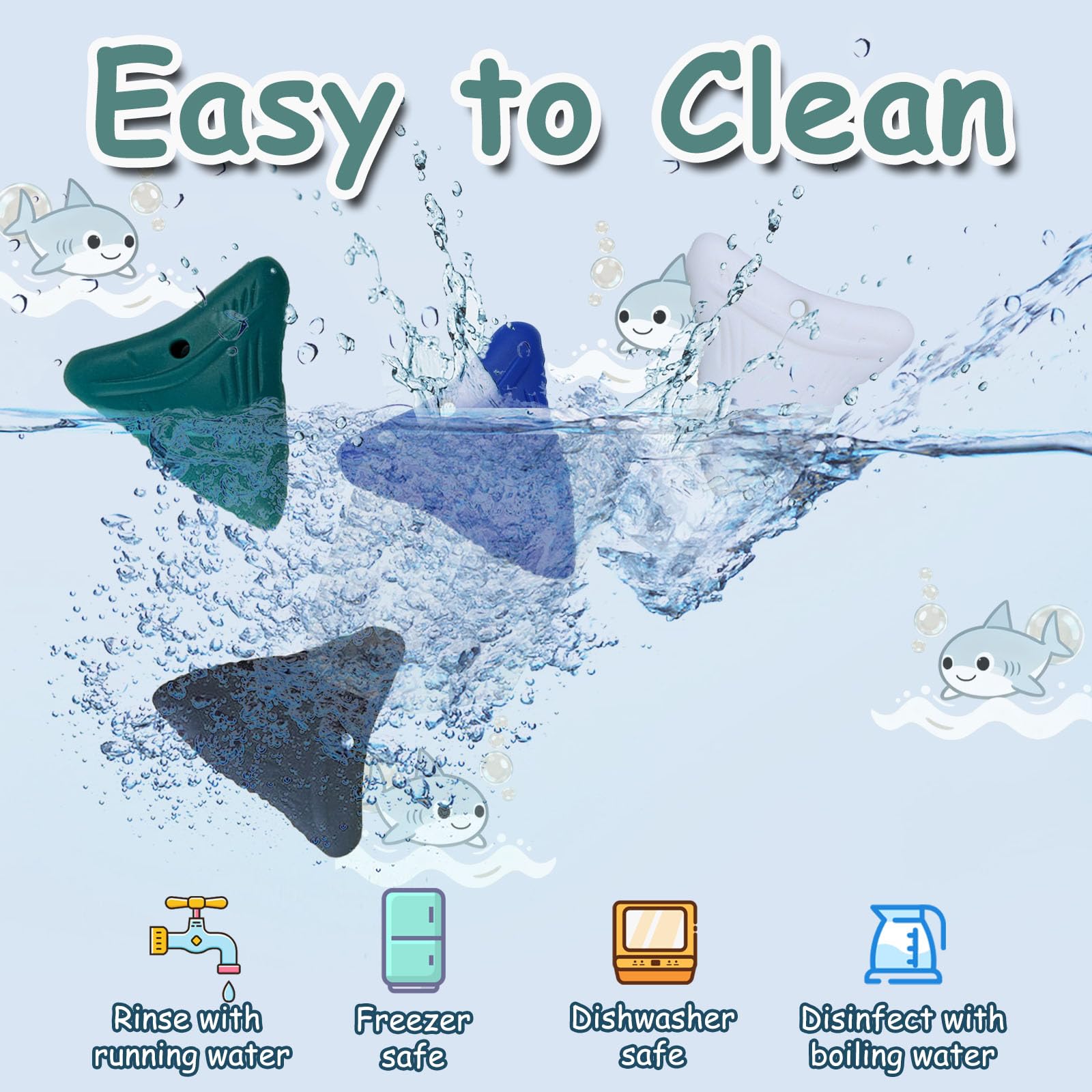 Dishwasher-safe MaberryTech Direct chew necklaces with easy cleaning