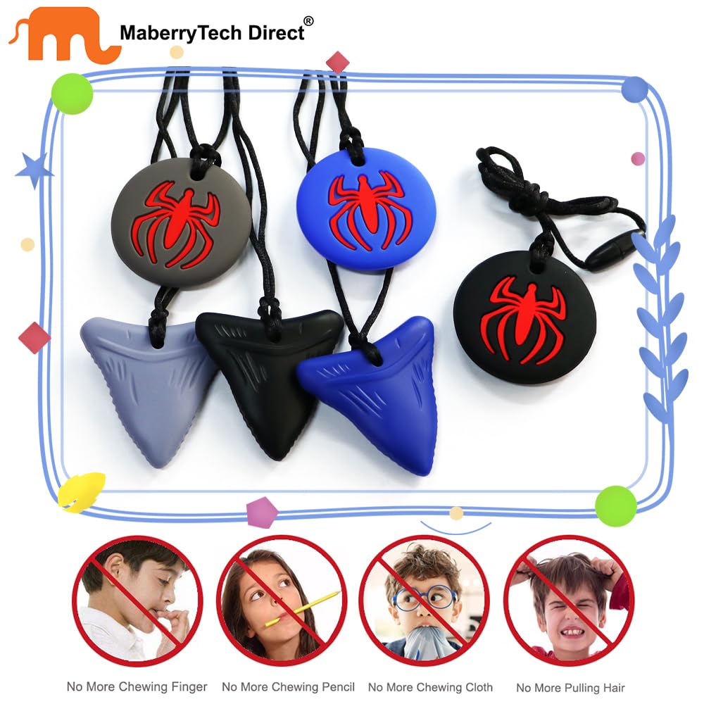MaberryTech Direct sensory necklace helps kids stay focused during tasks