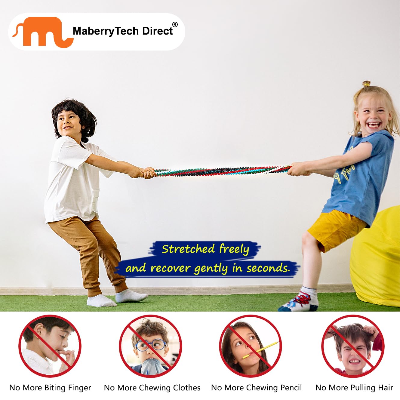 MaberryTech Direct non-toxic BPA-free material ensures safe use for kids and adults