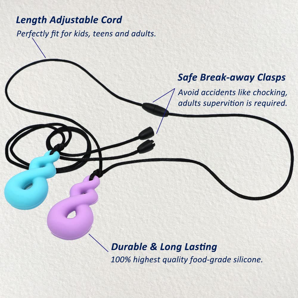 MaberryTech Direct owl chew necklace helps soothe fidgety hands