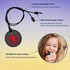 MaberryTech Direct sensory necklace with adjustable cord for comfortable all-day wear