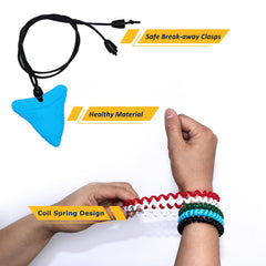 MaberryTech Direct stretchy coil design highlighting easy stretch and quick recovery for chewing