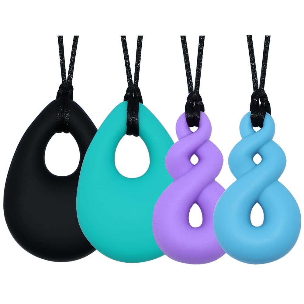 MaberryTech Direct teardrop chew necklace for kids offering discreet sensory focus