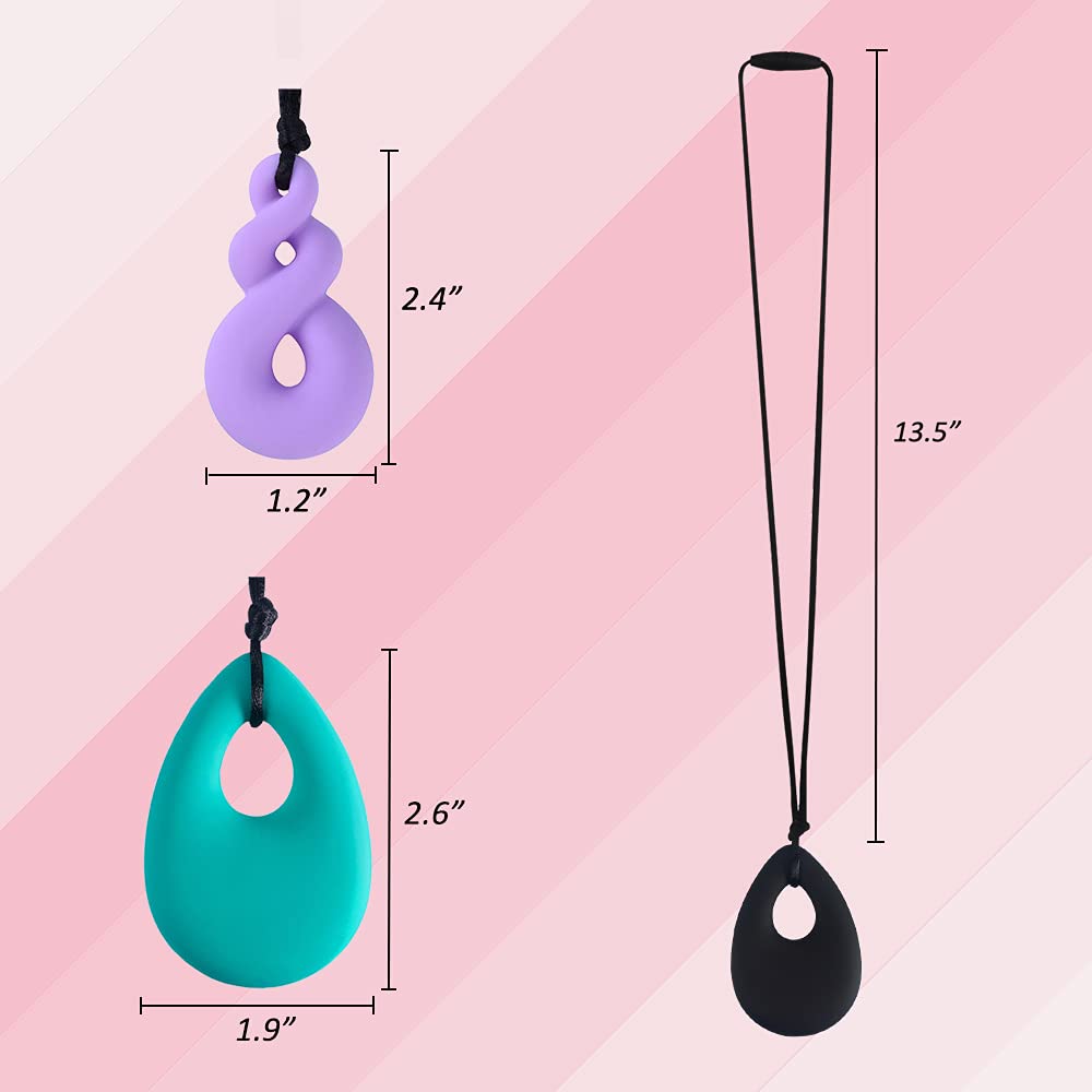 MaberryTech Direct twist pendant chew necklace promoting oral motor exploration