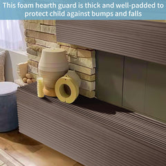 MABOZOO 13.1ft fireplace cushion rolls protect kids from sharp edges.