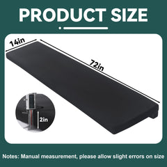 MABOZOO 72x14 fireplace edge protector shown in place supports safe seating