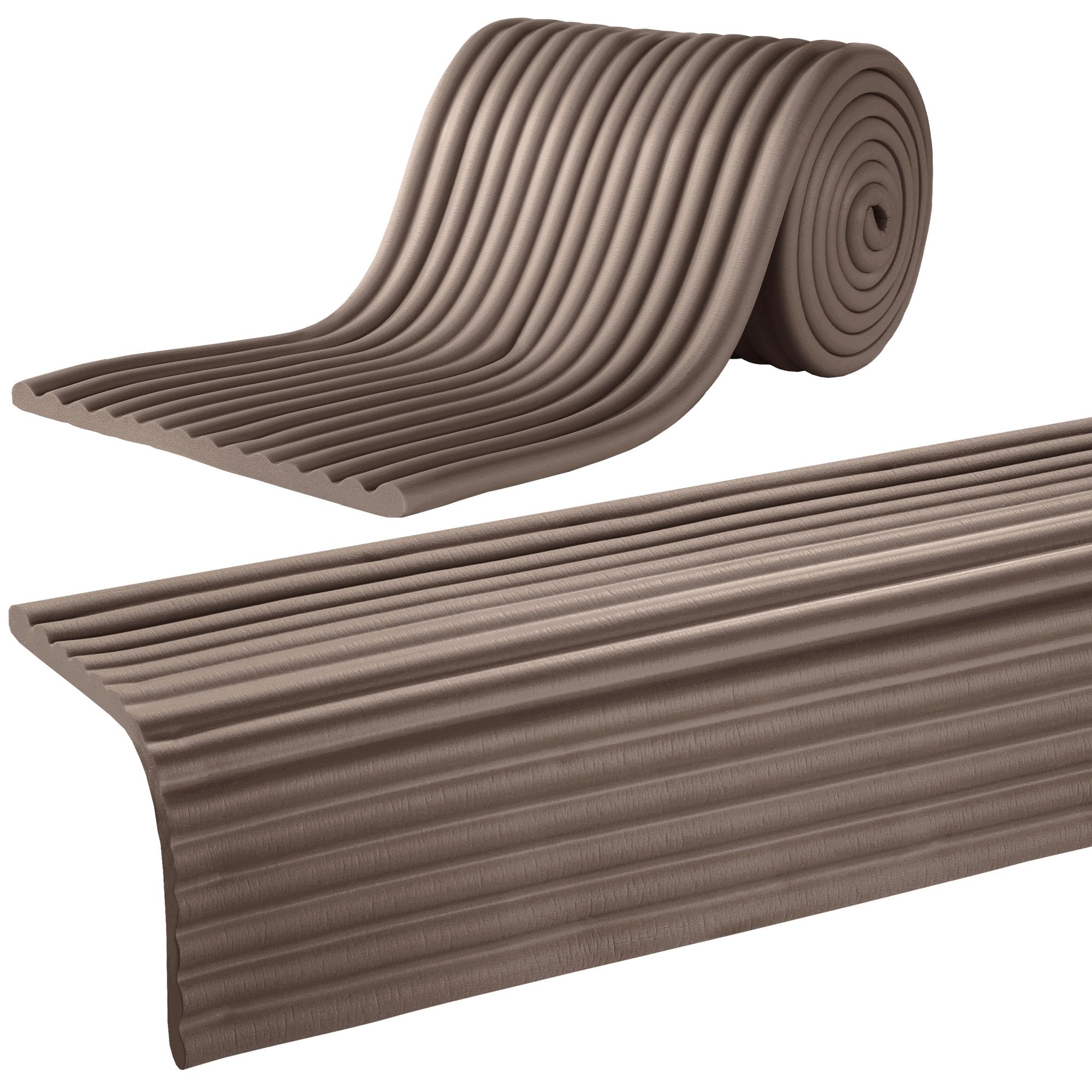 MABOZOO 8-inch seat edge cushion in walnut for safer fireplace corners.