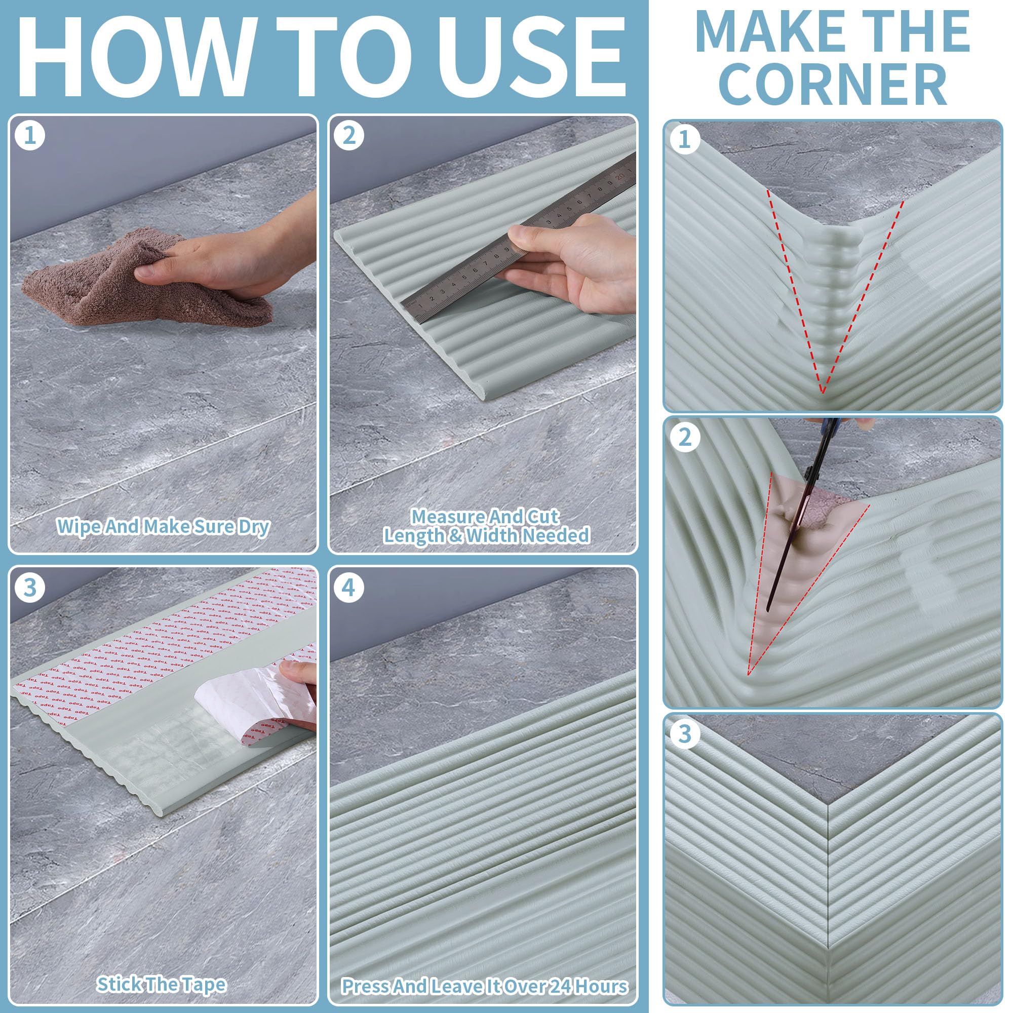 MABOZOO double-sided tape cushion adheres firmly to surfaces