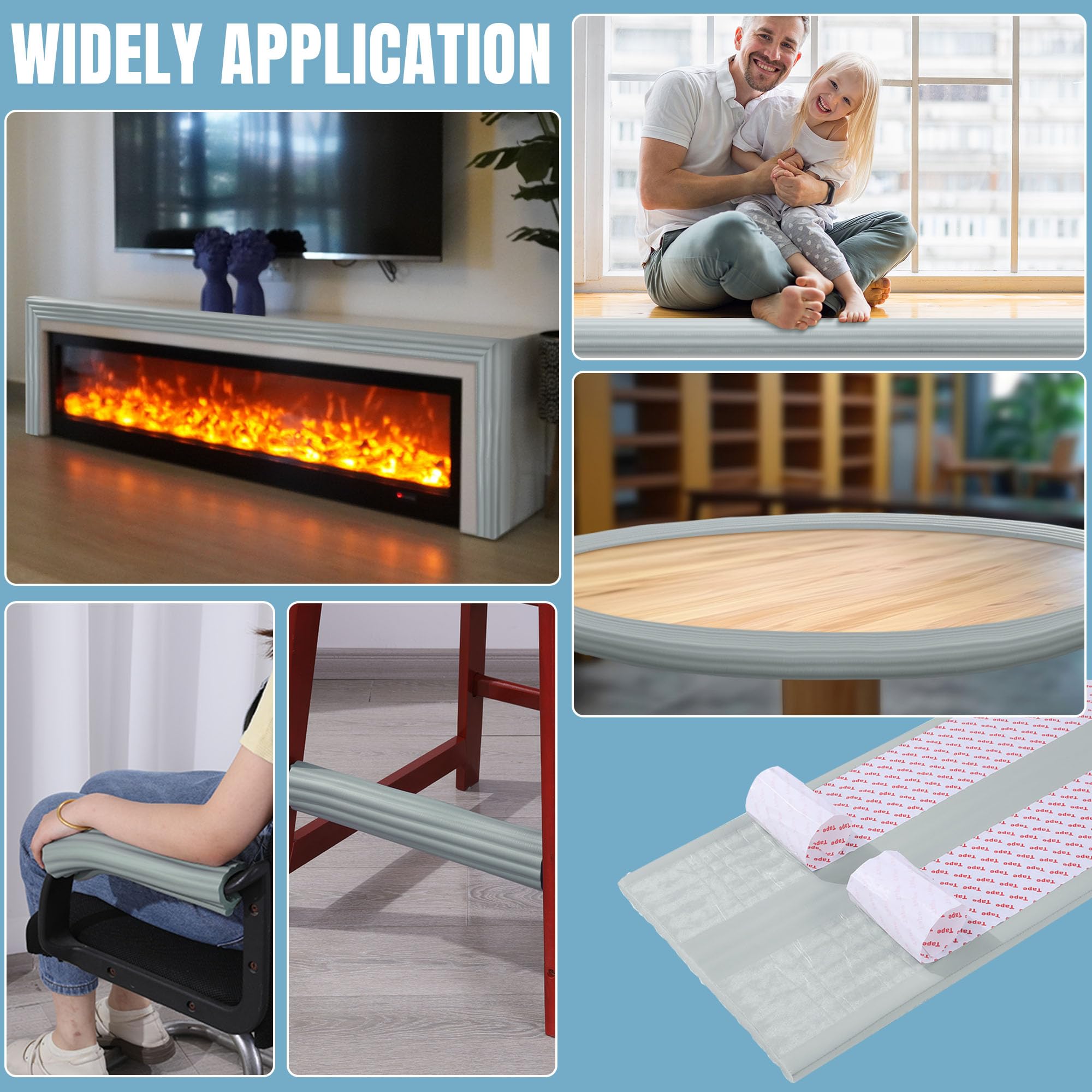 MABOZOO easy-cut cushion fits any fireplace shape