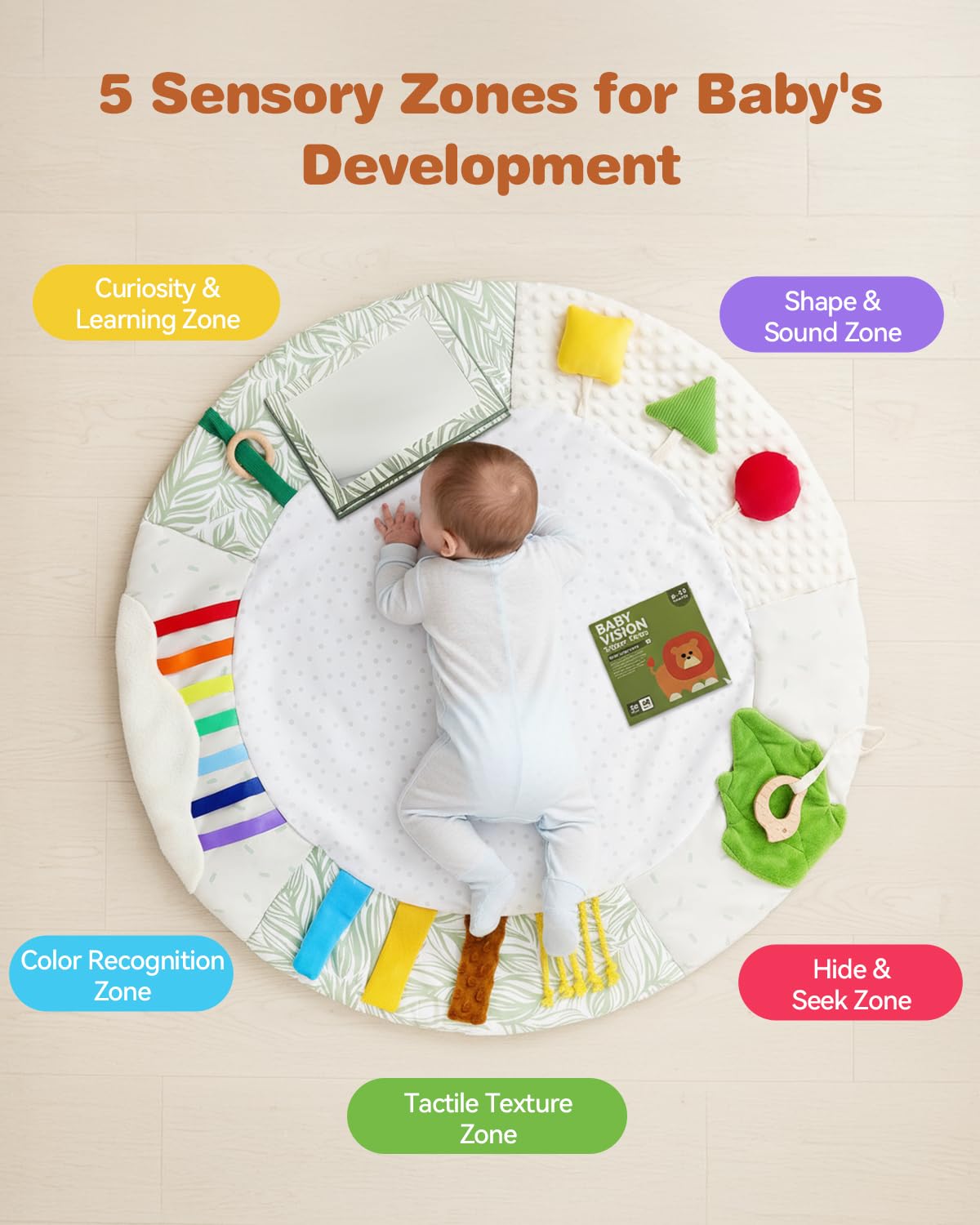 Macabaka baby-safe mirror fosters focus and self-aware play during tummy time