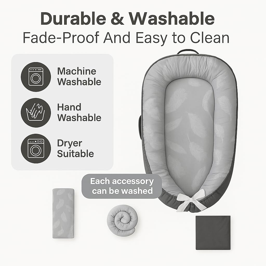 Macardac Baby Nest adjustable size suitable from newborn to 24 months