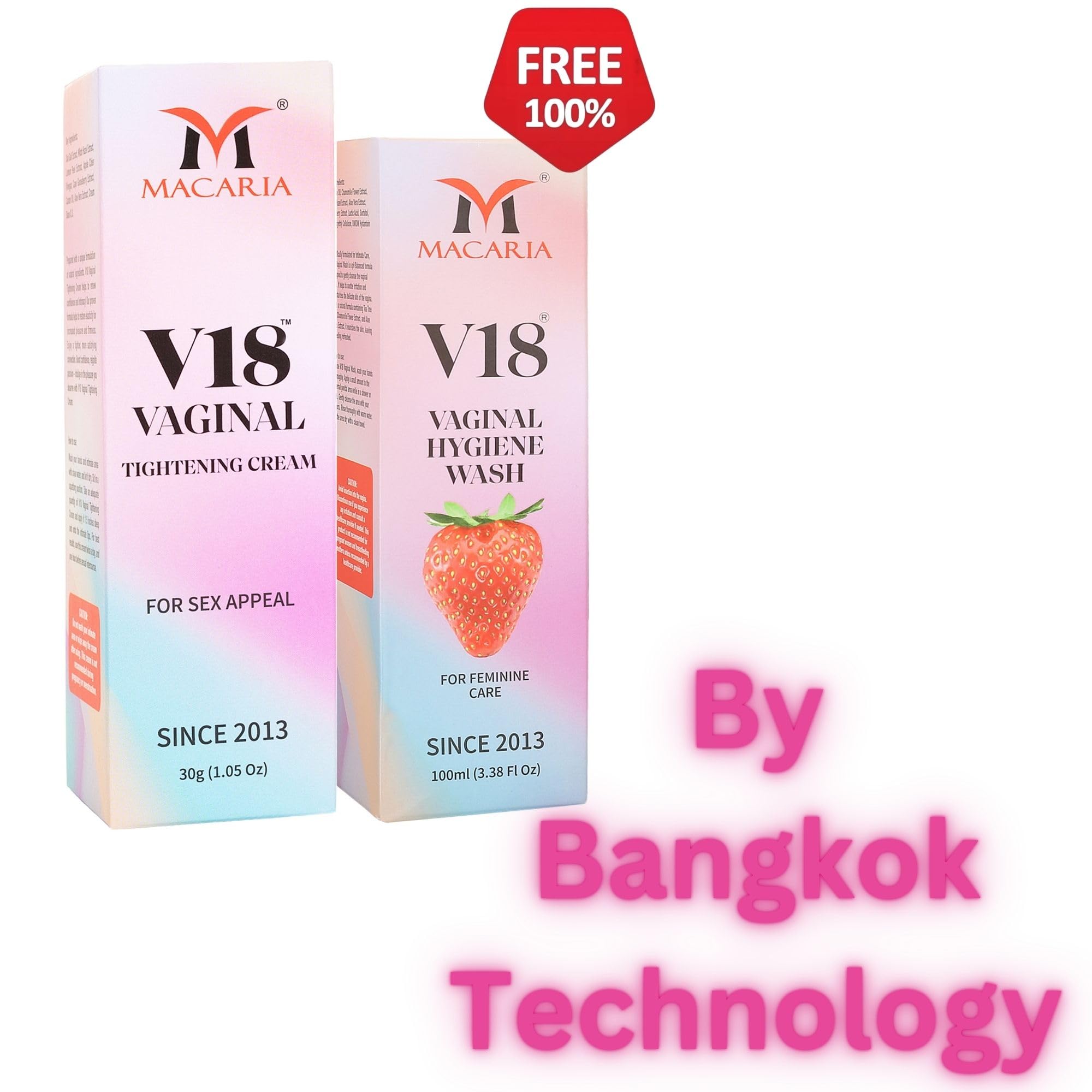 MACARIA V18 cream gel texture closeup highlights smooth feel