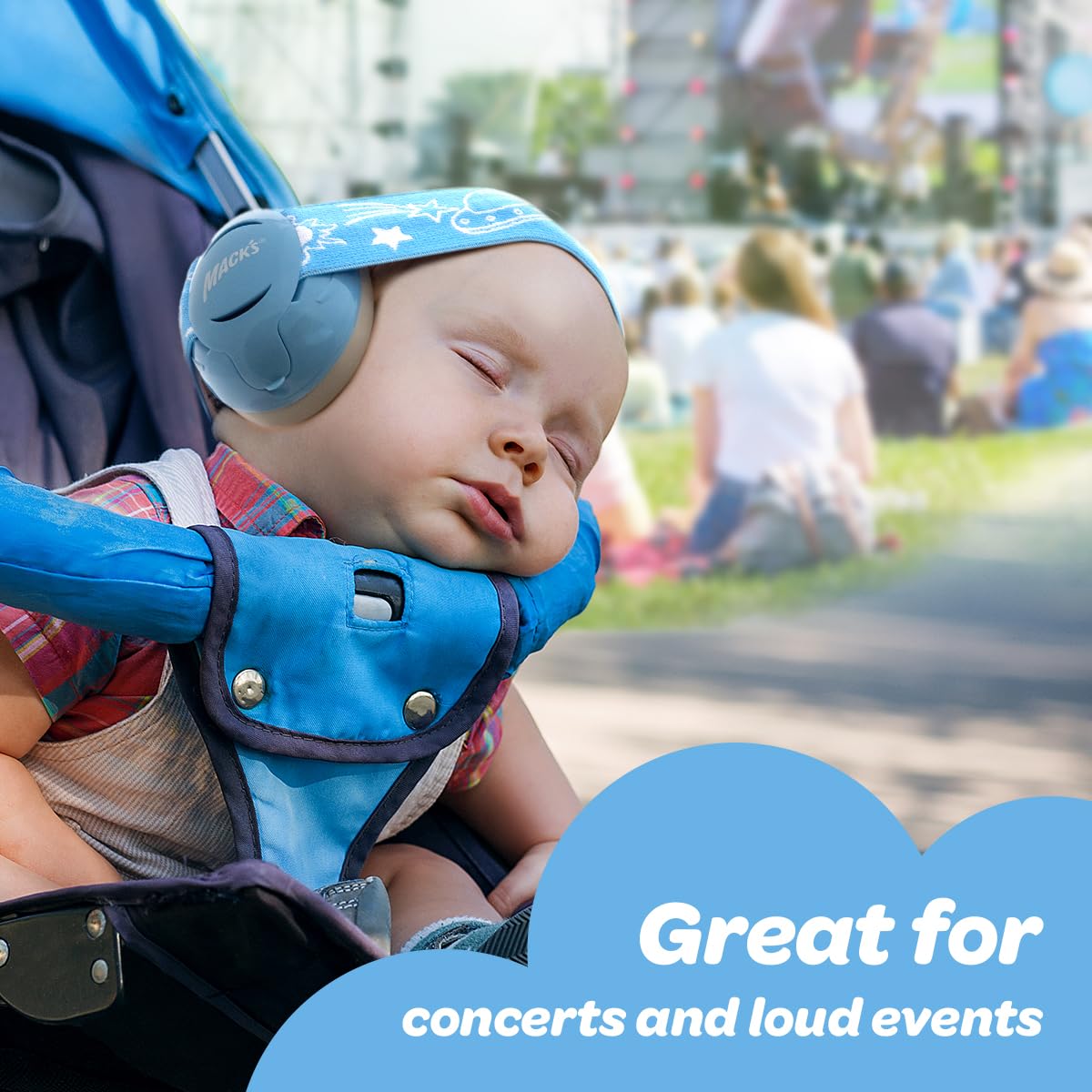 Mack's Baby Muffs packaged set ready for quick on-the-go protection.