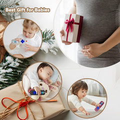 MACLUD silicone teether with textured remote surfaces supports early grasping and chewing