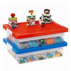 MACOPRO Toys Storage Box with baseplate view for stable brick builds
