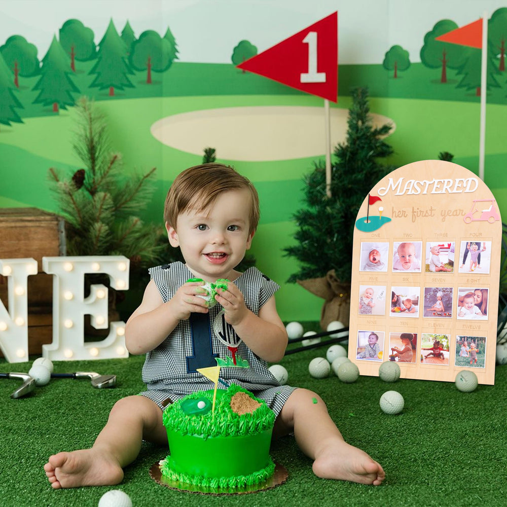 MADENG Golf-themed accents with hole and flag add party-ready decor