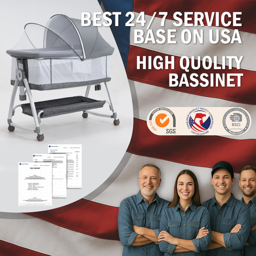 Easy tool-free setup with machine-washable cover simplifies busy parent days.