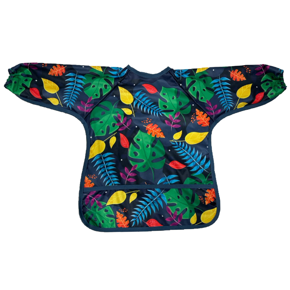 Madrona Brands easy-clean smock ready for next mess after wipe-down.