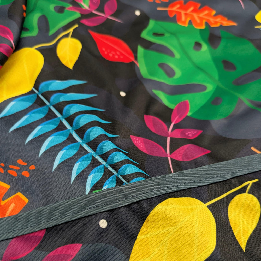 Madrona Brands waterproof layer protects clothes during spills and paints.