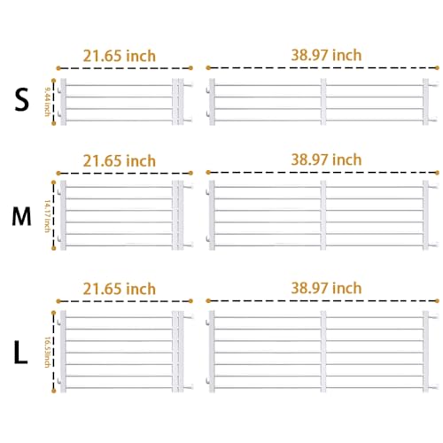 Maerd retractable gate extended to fit wider openings for pets.