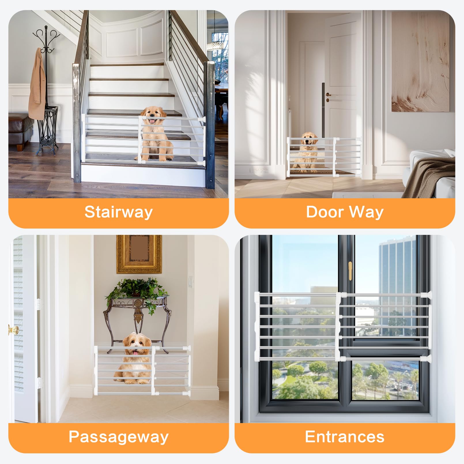 Maerd silver-white finish blends with interior decor.