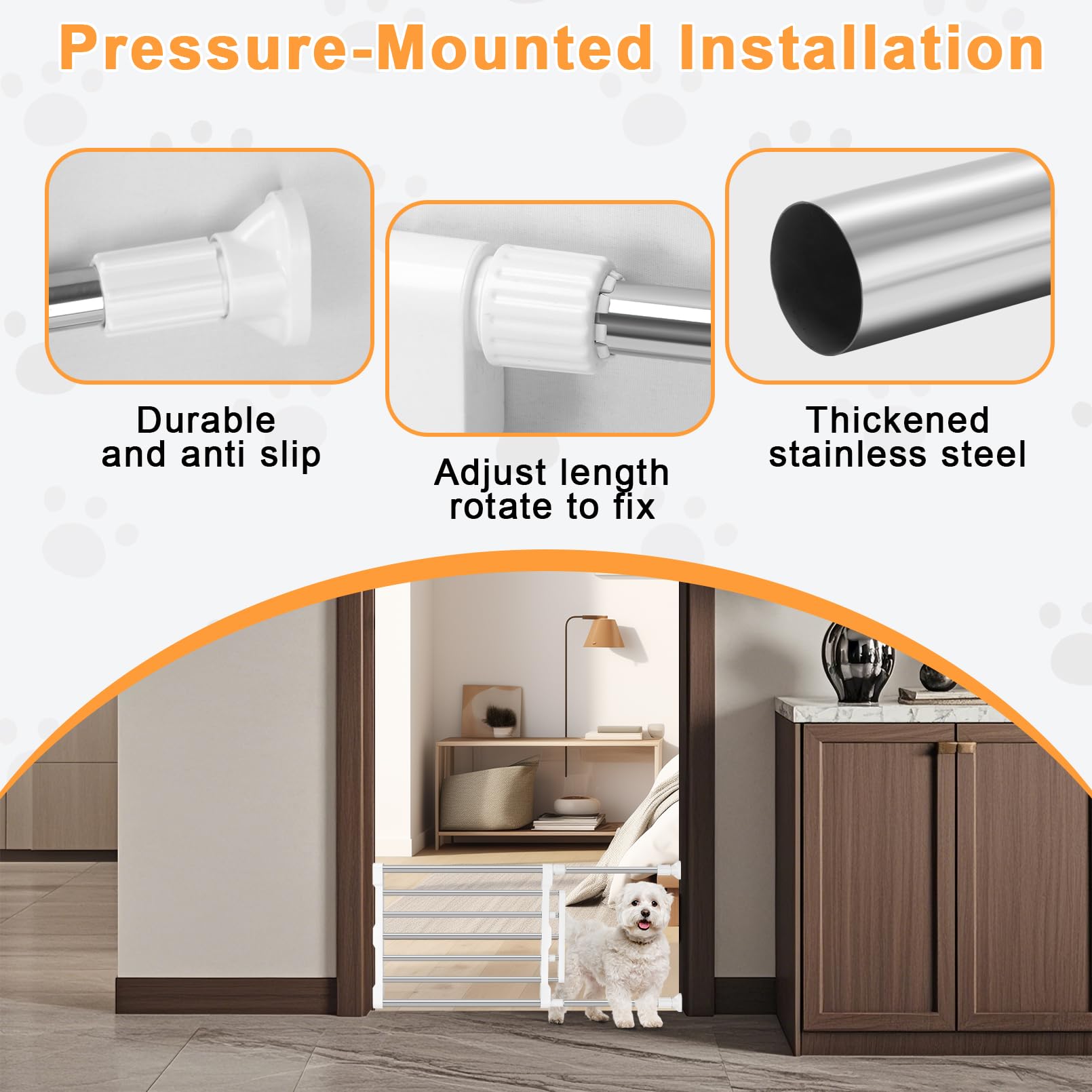 Maerd retractable range shown between rooms for versatile spacing.
