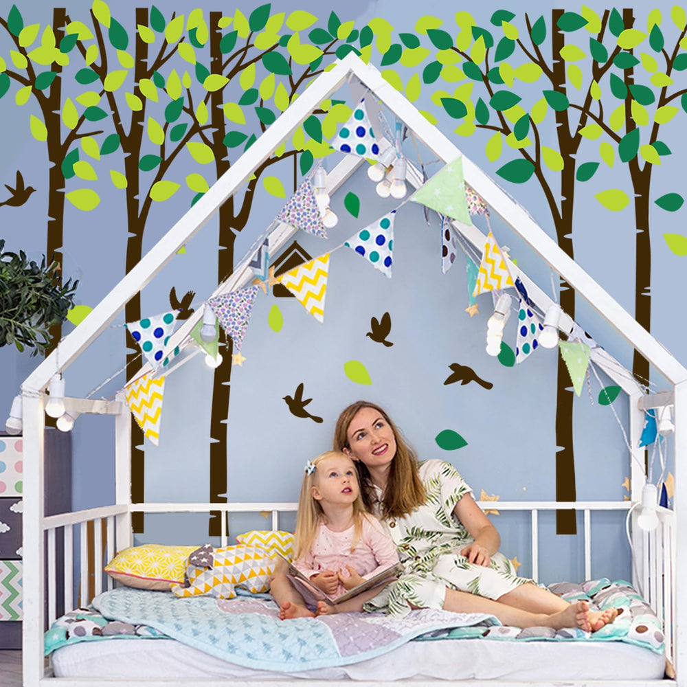 MAFENT kids room nursery mural adds color and depth without paint.