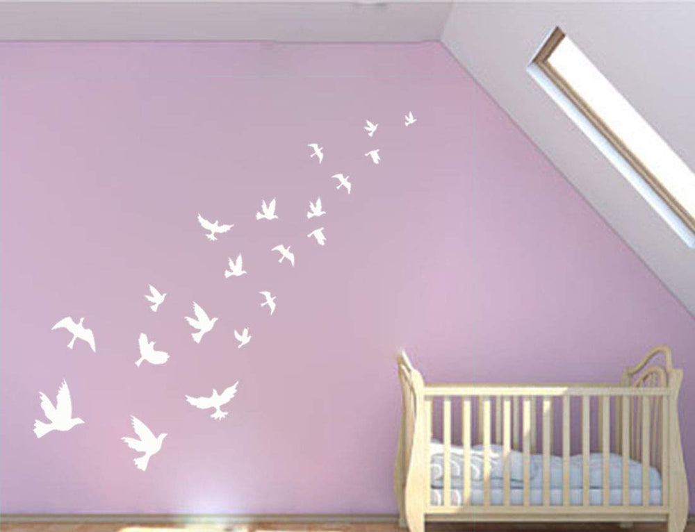MAFENT peace dove wall sticker on bedroom door adds calm focal point and softens decor.