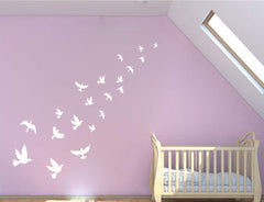 MAFENT peace dove wall sticker on bedroom door adds calm focal point and softens decor.
