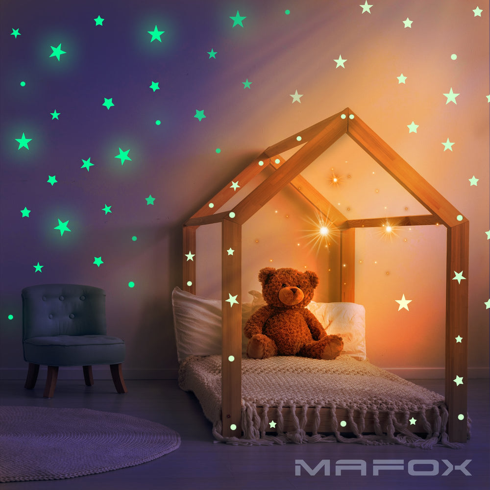 MAFOX glow star set makes a delightful gift for kids' room decor.