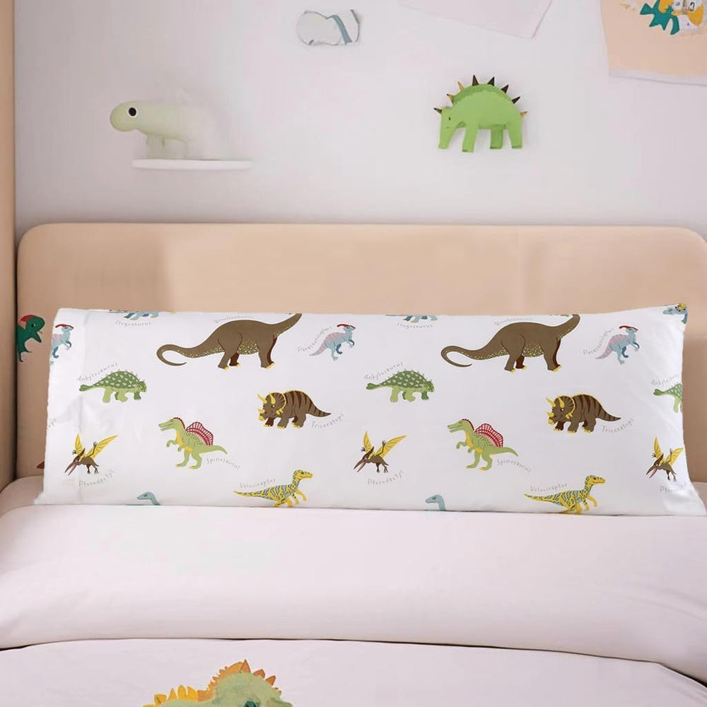 MAG dinosaur pillowcase in soft microfiber fabric feels gentle on skin
