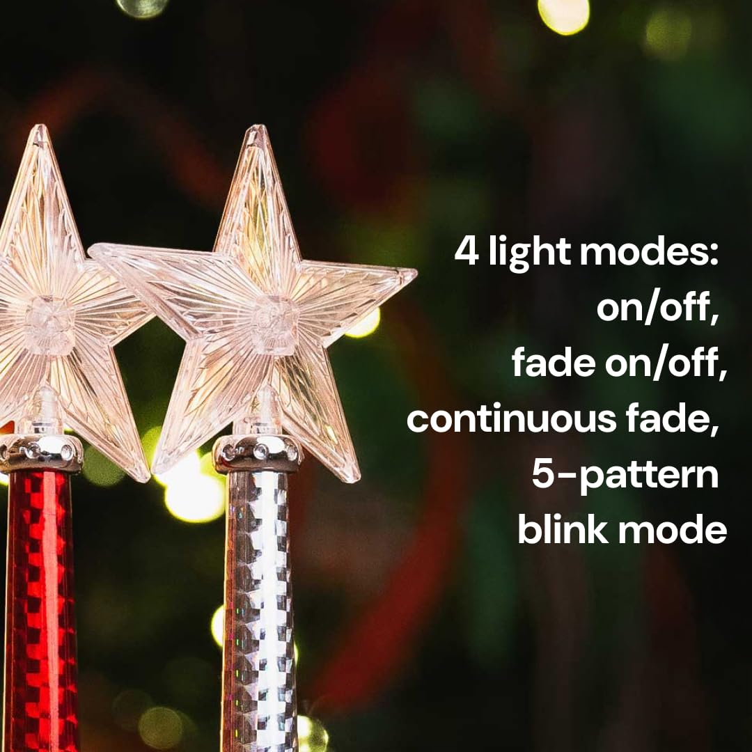 Magic Light Wand pink glow adds playful ambiance for kids.