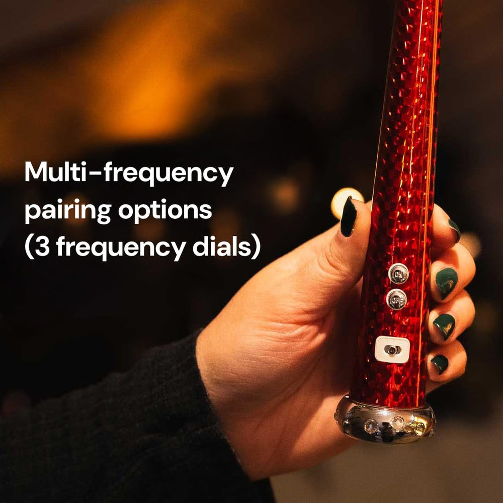 Magic Light Wand red glow guides bedtime routine with soft light.