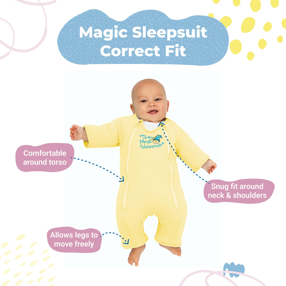 Magic Sleepsuit Merlin calming sleep scene showing baby soothed for nap time