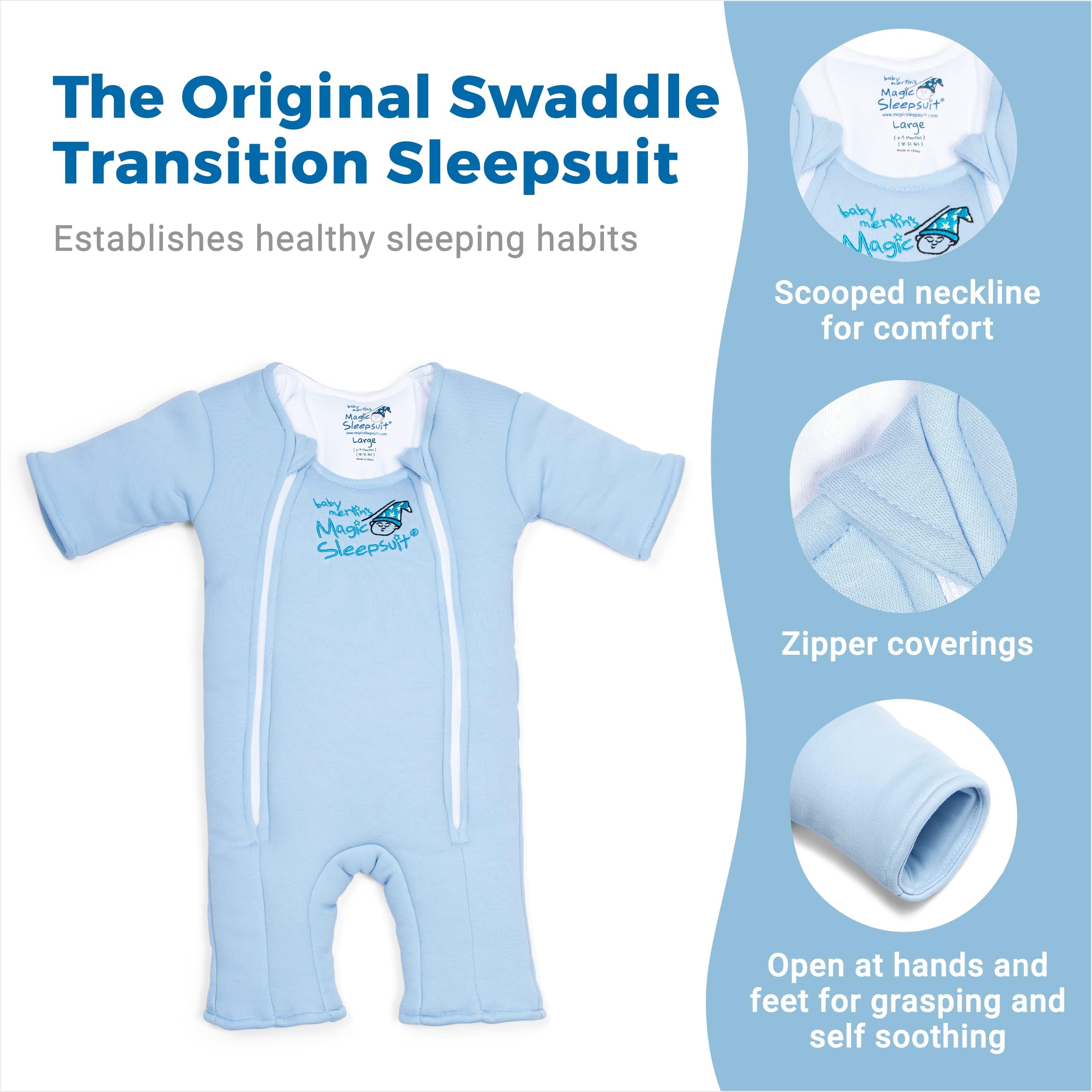 Close-up of Magic Sleepsuit Merlin’s Microfleece blue fabric showing breathable comfort