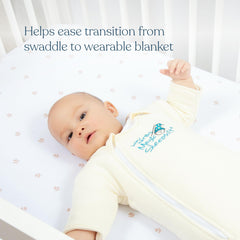 Magic Sleepsuit double zipper for quick diaper access without waking baby
